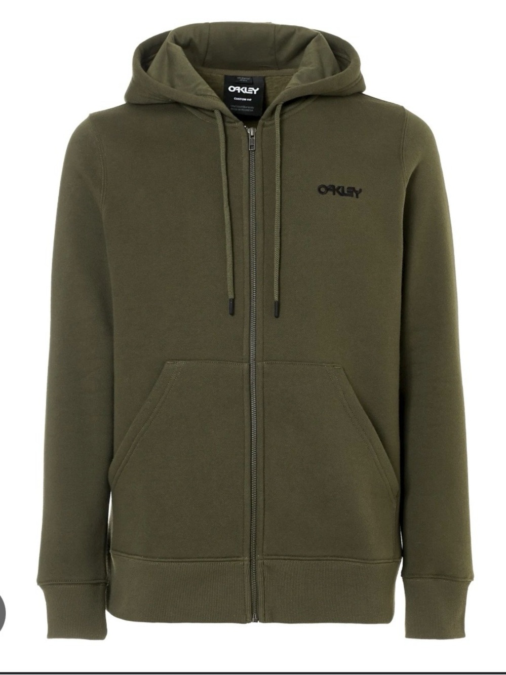 Oakley Men's Olive Zip-Up Hoodie Sweatshirt- NWT! Perfect condition